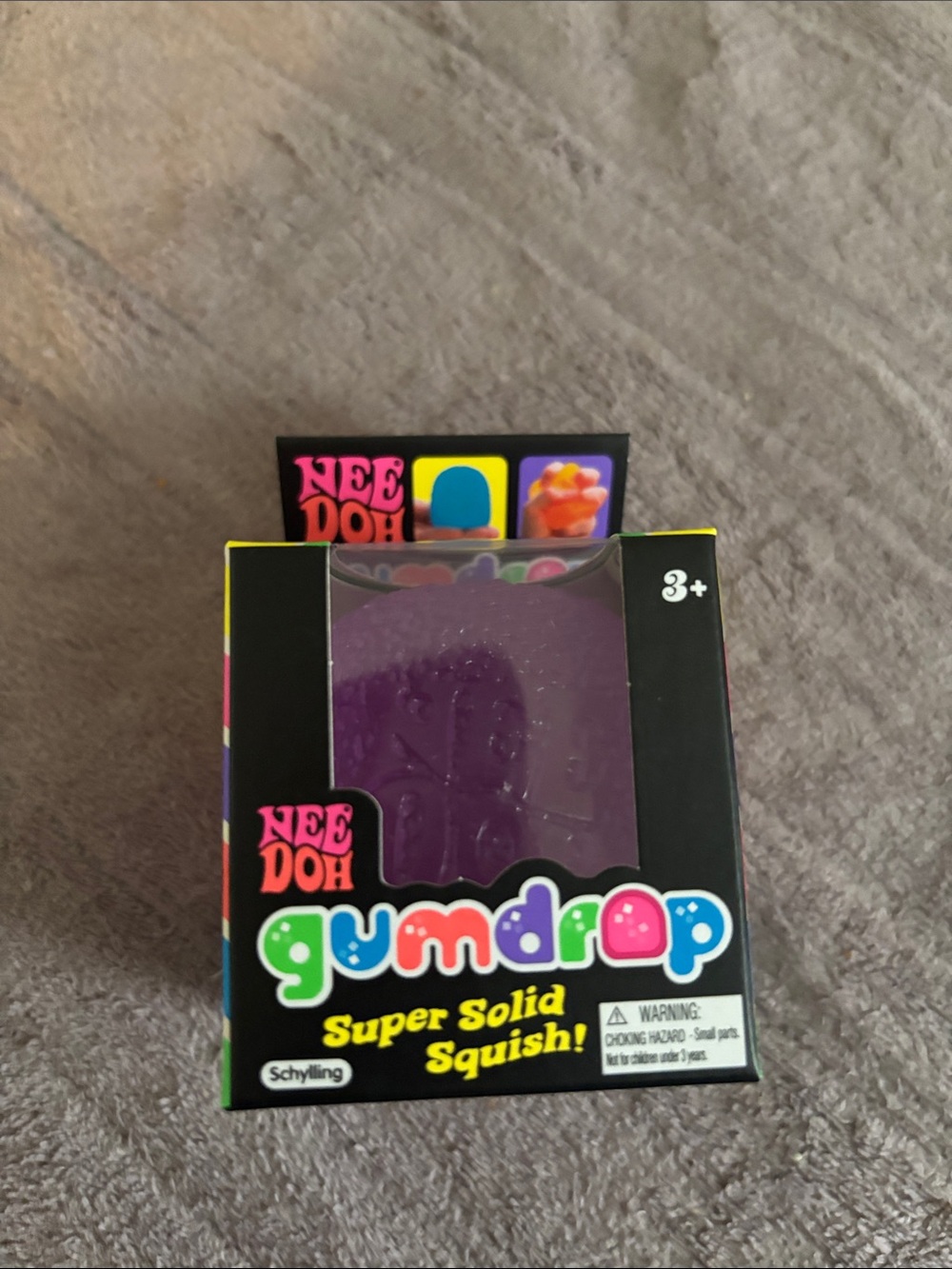 Gumdrop Super Solid Squish! Purple Kids Toy